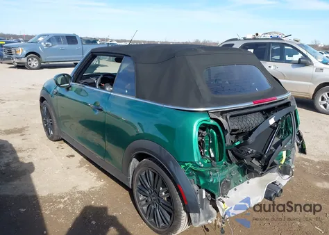 2024 Mini Convertible Cooper S из США, поврежденный, VIN WMW43DL05R3S08489